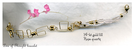 gold-fill wire bracelet