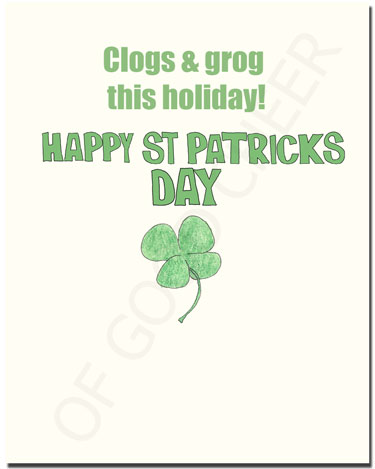 st patricks card