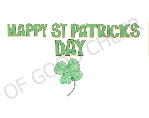 st patricks card