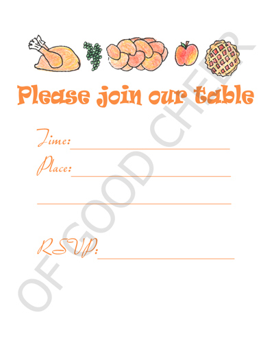 thanksgiving invitation