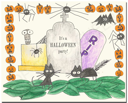 halloween invitation