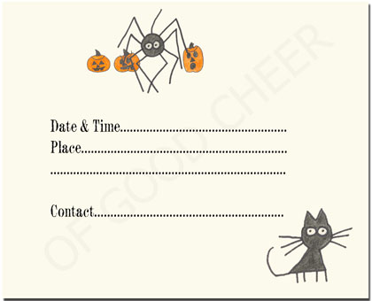 halloween invitation